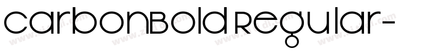 CarbonBold Regular字体转换